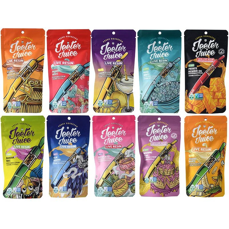 Jeeter Juice Disposable Vape Pen 0.5ML1.0ML Empty Pod Wholesale E Cigarette Vaporizer 350 mAh Rechargeable Battery Live Resin Straw