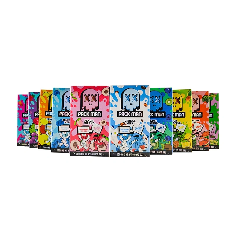 Packman Disposable Vape Pen 2.0ML Empty Pod Wholesale E Cigarette Vaporizer 350 mAh Rechargeable Battery Liquid Diamond