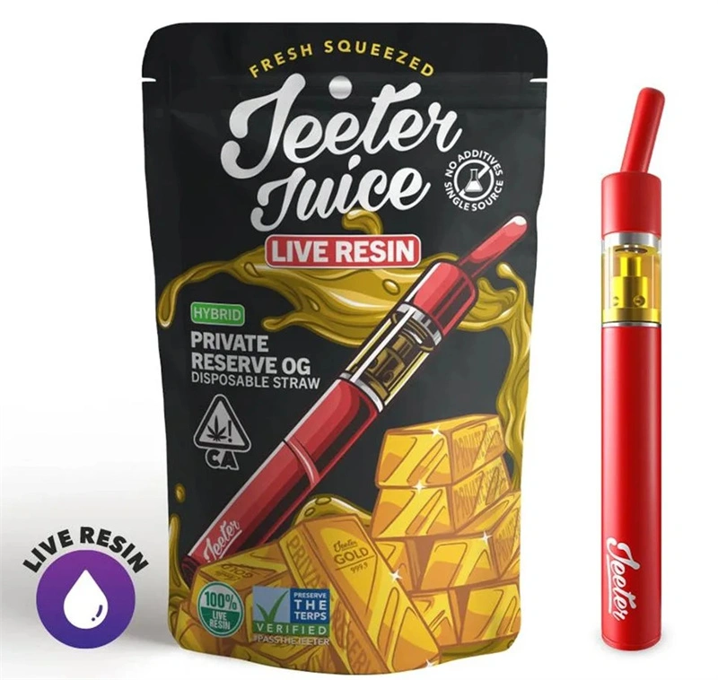Jeeter Juice Disposable Vape Pen 0.5ML1.0ML Empty Pod Wholesale E Cigarette Vaporizer 350 mAh Rechargeable Battery Live Resin Straw
