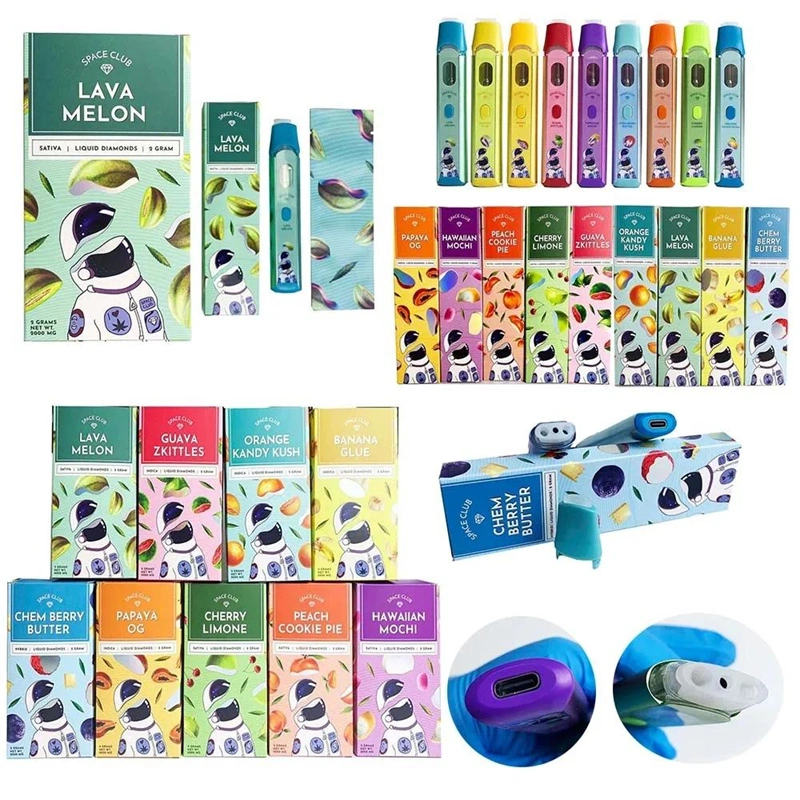 Space Club Disposable Vape Pen 2.0ML Empty Pod Live Resin Wholesale E Cigarette Vaporizer 380 mAh Rechargeable Battery