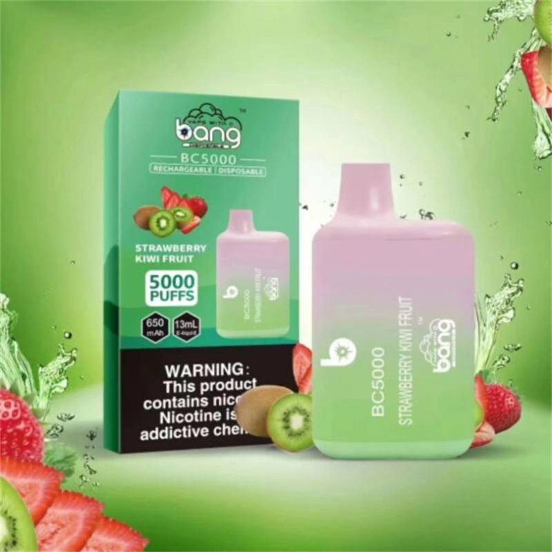 Bang BC 5000 Puffs Wholesale Vape Disposable Electronic Cigarette Puff 5k 13ML Pod Mesh Coil 650mah Rechargeable Battery