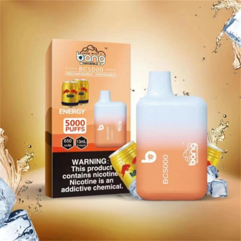 Bang BC 5000 Puffs Wholesale Vape Disposable Electronic Cigarette Puff 5k 13ML Pod Mesh Coil 650mah Rechargeable Battery
