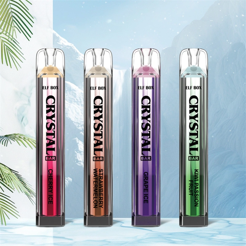Elf Box Crystal Bar 600 Puffs Wholesale Disposable Vape Pen Electronic Cigarette 2ML Pod Crystal Puff 600 500mah Battery Vaper