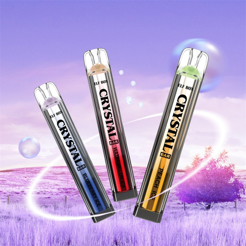 Elf Box Crystal Bar 600 Puffs Wholesale Disposable Vape Pen Electronic Cigarette 2ML Pod Crystal Puff 600 500mah Battery Vaper