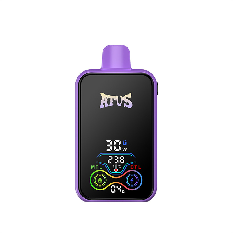 ATVS Warship 25000 Puffs Smart Full Screen Wholesale Disposable Vape Puff 25k Adjustable Airflow Pod