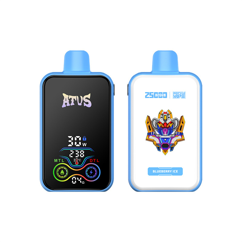 ATVS Warship 25000 Puffs Smart Full Screen Wholesale Disposable Vape Puff 25k Adjustable Airflow Pod