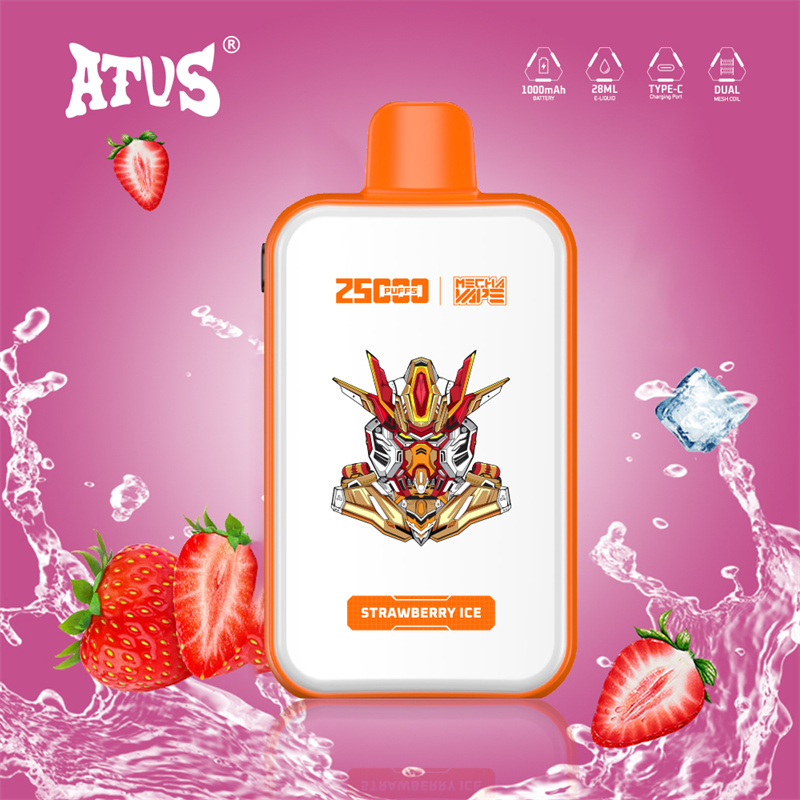 ATVS Warship 25000 Puffs Smart Full Screen Wholesale Disposable Vape Puff 25k Adjustable Airflow Pod