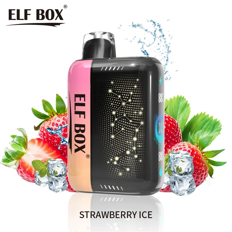 ELF BOX Pulse X 15000 25000 Puffs Disposable E Cigarettes Double Mode Dual Mesh Coil LED Display 0% 2% 3% 5% 18ml Prefilled Pod 650mah Rechargeable Battery Puff 15k 25k Pen