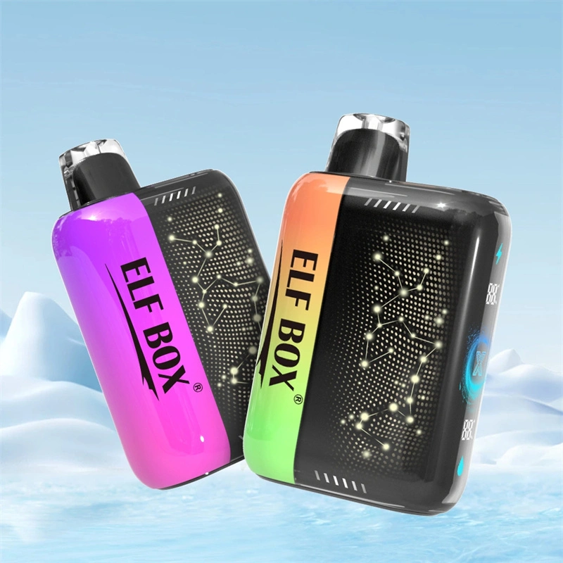 ELF BOX Pulse X 15000 25000 Puffs Disposable E Cigarettes Double Mode Dual Mesh Coil LED Display 0% 2% 3% 5% 18ml Prefilled Pod 650mah Rechargeable Battery Puff 15k 25k Pen
