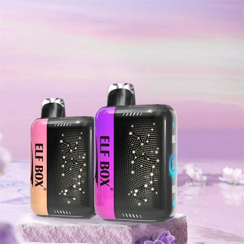 ELF BOX Pulse X 15000 25000 Puffs Disposable E Cigarettes Double Mode Dual Mesh Coil LED Display 0% 2% 3% 5% 18ml Prefilled Pod 650mah Rechargeable Battery Puff 15k 25k Pen