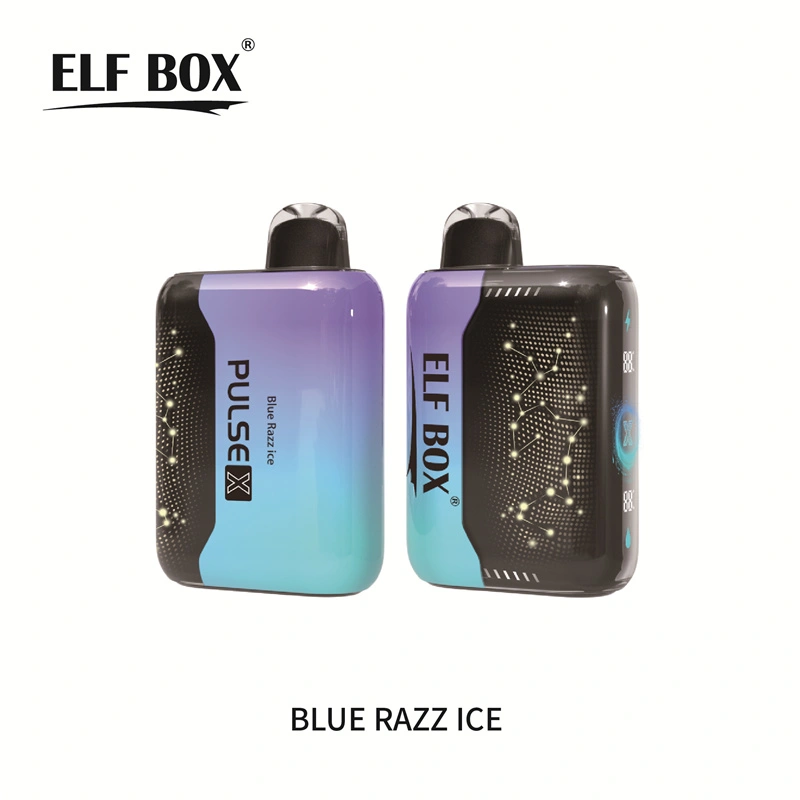ELF BOX Pulse X 15000 25000 Puffs Disposable E Cigarettes Double Mode Dual Mesh Coil LED Display 0% 2% 3% 5% 18ml Prefilled Pod 650mah Rechargeable Battery Puff 15k 25k Pen
