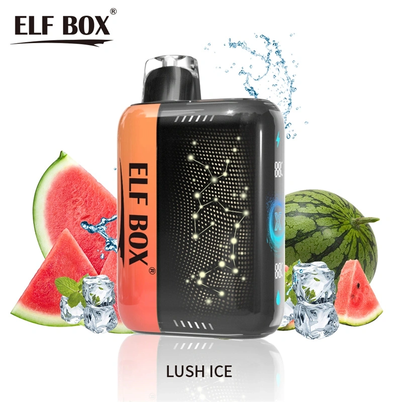 ELF BOX Pulse X 15000 25000 Puffs Disposable E Cigarettes Double Mode Dual Mesh Coil LED Display 0% 2% 3% 5% 18ml Prefilled Pod 650mah Rechargeable Battery Puff 15k 25k Pen