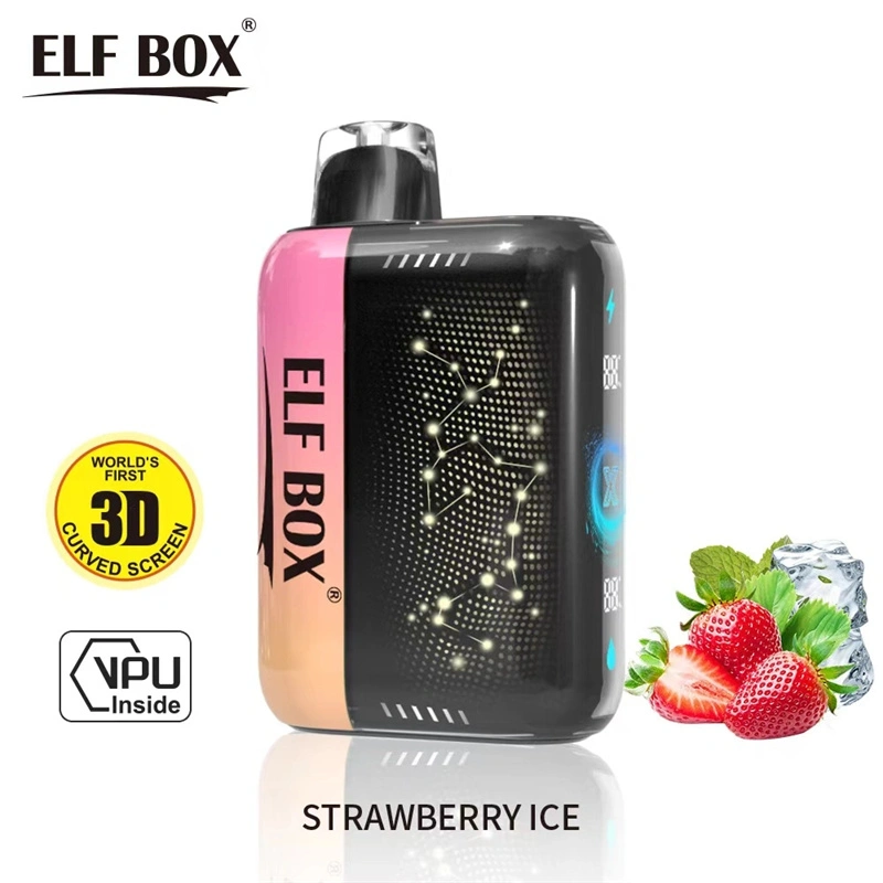 ELF BOX Pulse X 15000 25000 Puffs Disposable E Cigarettes Double Mode Dual Mesh Coil LED Display 0% 2% 3% 5% 18ml Prefilled Pod 650mah Rechargeable Battery Puff 15k 25k Pen