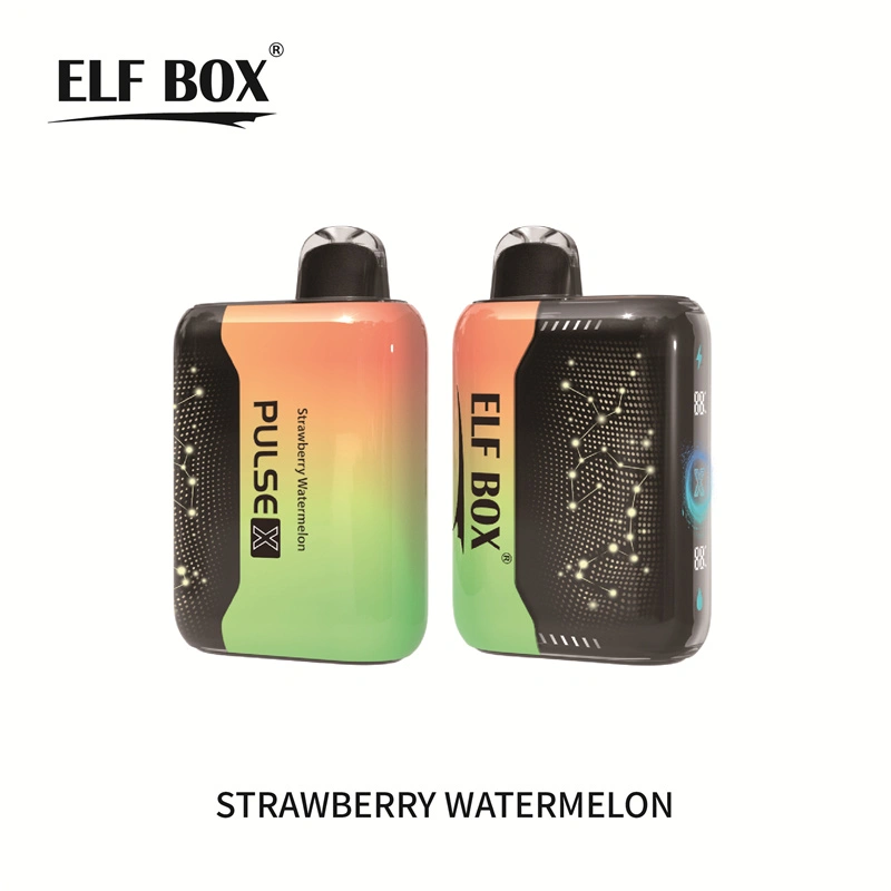 ELF BOX Pulse X 15000 25000 Puffs Disposable E Cigarettes Double Mode Dual Mesh Coil LED Display 0% 2% 3% 5% 18ml Prefilled Pod 650mah Rechargeable Battery Puff 15k 25k Pen