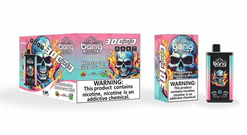 Bang 30000 Puffs Pro Big Screen Double Flavors Wholesale Vape Disposable Electronic Cigarette 550mah Rechargeable 1.0ohm Mesh Coil 36ml Pod Pen