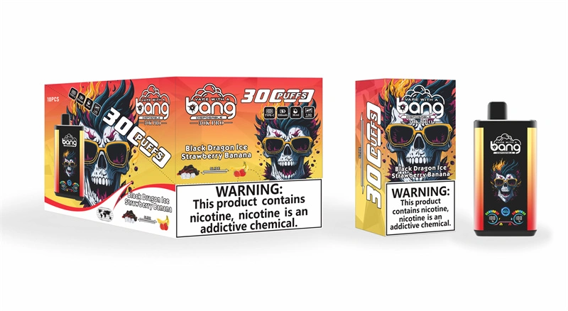 Bang 30000 Puffs Pro Big Screen Double Flavors Wholesale Vape Disposable Electronic Cigarette 550mah Rechargeable 1.0ohm Mesh Coil 36ml Pod Pen