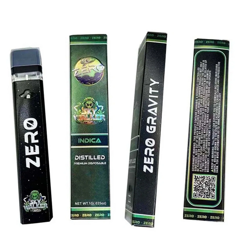 Zero Disposable Vape Pen 1.0ML Empty Pod Wholesale E Cigarette Vaporizer 300 mAh Rechargeable Battery Packaging