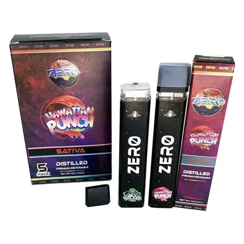 Zero Disposable Vape Pen 1.0ML Empty Pod Wholesale E Cigarette Vaporizer 300 mAh Rechargeable Battery Packaging