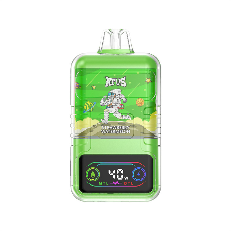 ATVS Warship 30000 Puffs Smart Screen Wholesale Vape Disposable Electronic Cigarette 30ML Dual Mesh Coil Pod Puff 30k Adjustable Airflow 1000mah Battery Vaper Shisha Flavors Pen