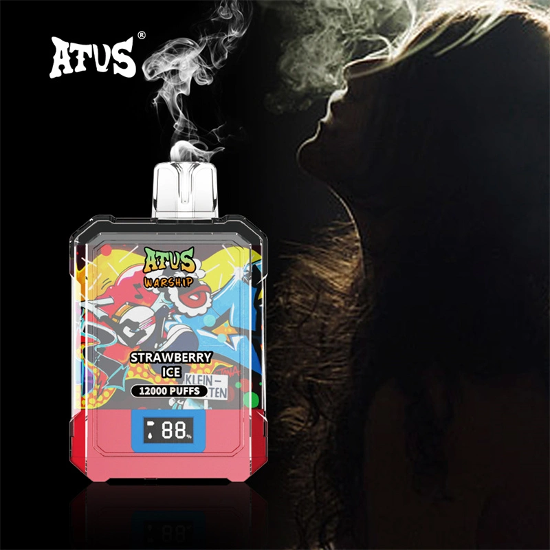 ATVS Warship 12000 Puffs Smart Screen Wholesale Disposable Vape Pod Puff 12k Adjustable Airflow