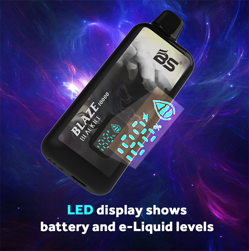 Breze BS Blaze 10000 Puffs LED Digital Screen Wholesale Vape Disposable Electronic Cigarettes Puff 10k 18ML Pod Mesh Coil 650mah Rechargeable Battery Vaper