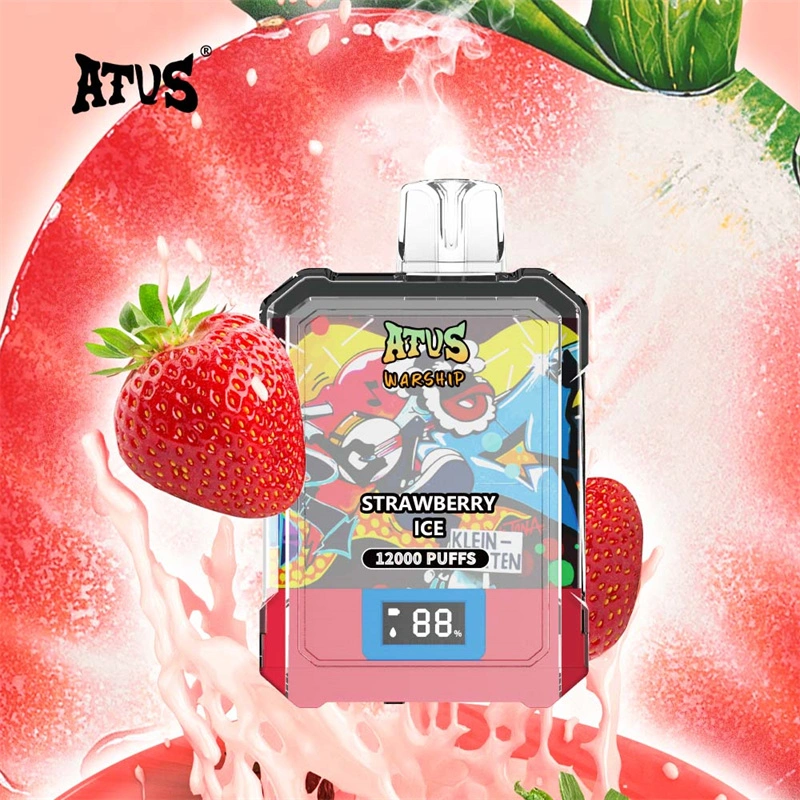 ATVS Warship 12000 Puffs Smart Screen Wholesale Disposable Vape Pod Puff 12k Adjustable Airflow