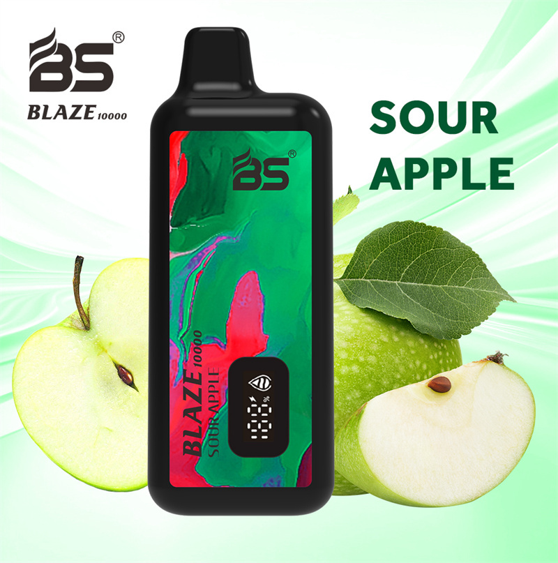 Breze BS Blaze 10000 Puffs LED Digital Screen Wholesale Vape Disposable Electronic Cigarettes Puff 10k 18ML Pod Mesh Coil 650mah Rechargeable Battery Vaper