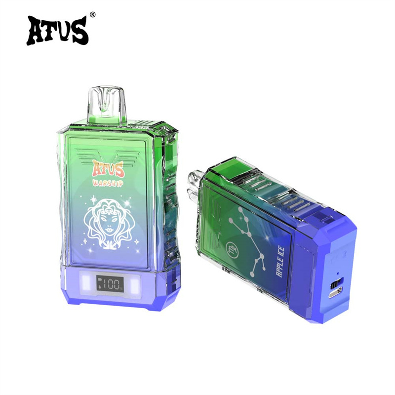ATVS Warship 18000 Puffs Smart Screen Wholesale Vape Disposable Electronic Cigarette 25ML Dual Mesh Coil Pod Puff 18k Adjustable Airflow 750mah Battery Vaper Pen