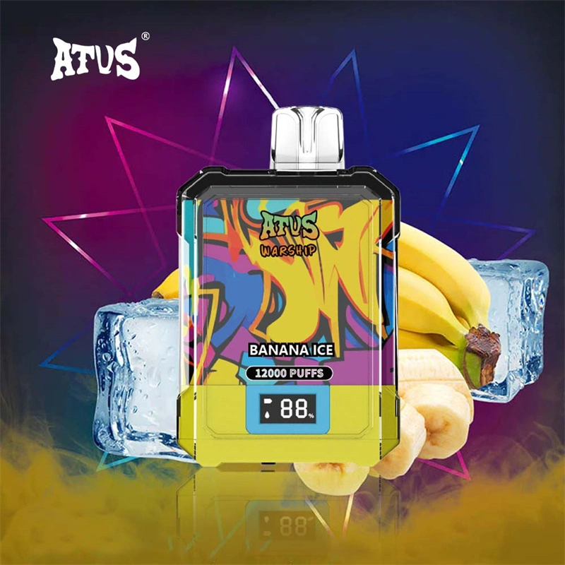ATVS Warship 12000 Puffs Smart Screen Wholesale Disposable Vape Pod Puff 12k Adjustable Airflow