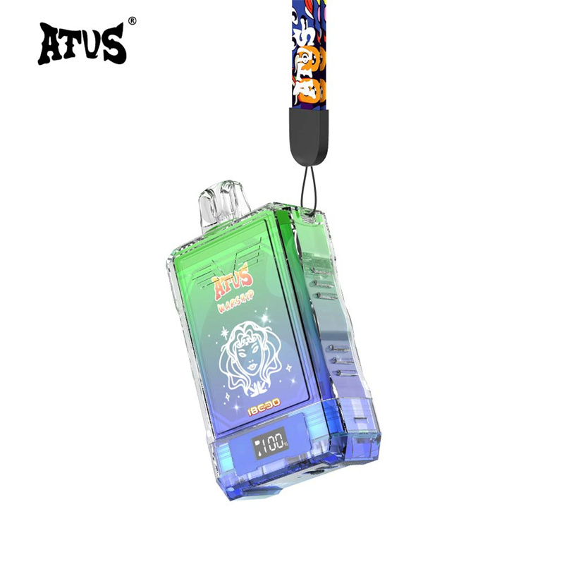ATVS Warship 18000 Puffs Smart Screen Wholesale Vape Disposable Electronic Cigarette 25ML Dual Mesh Coil Pod Puff 18k Adjustable Airflow 750mah Battery Vaper Pen
