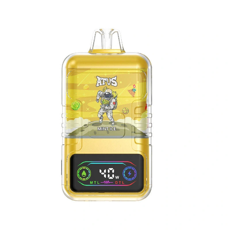 ATVS Warship 30000 Puffs Smart Screen Wholesale Vape Disposable Electronic Cigarette 30ML Dual Mesh Coil Pod Puff 30k Adjustable Airflow 1000mah Battery Vaper Shisha Flavors Pen