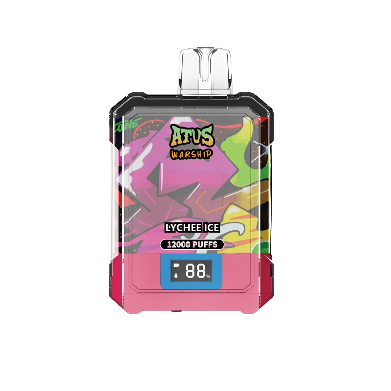 ATVS Warship 12000 Puffs Smart Screen Wholesale Disposable Vape Pod Puff 12k Adjustable Airflow