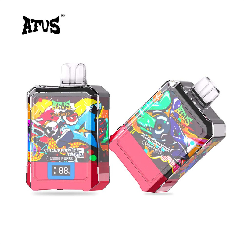 ATVS Warship 12000 Puffs Smart Screen Wholesale Disposable Vape Pod Puff 12k Adjustable Airflow