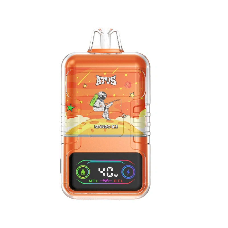 ATVS Warship 30000 Puffs Smart Screen Wholesale Vape Disposable Electronic Cigarette 30ML Dual Mesh Coil Pod Puff 30k Adjustable Airflow 1000mah Battery Vaper Shisha Flavors Pen