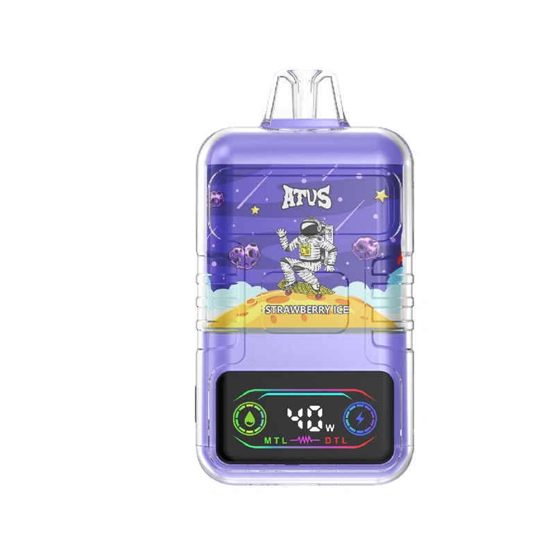 ATVS Warship 30000 Puffs Smart Screen Wholesale Vape Disposable Electronic Cigarette 30ML Dual Mesh Coil Pod Puff 30k Adjustable Airflow 1000mah Battery Vaper Shisha Flavors Pen