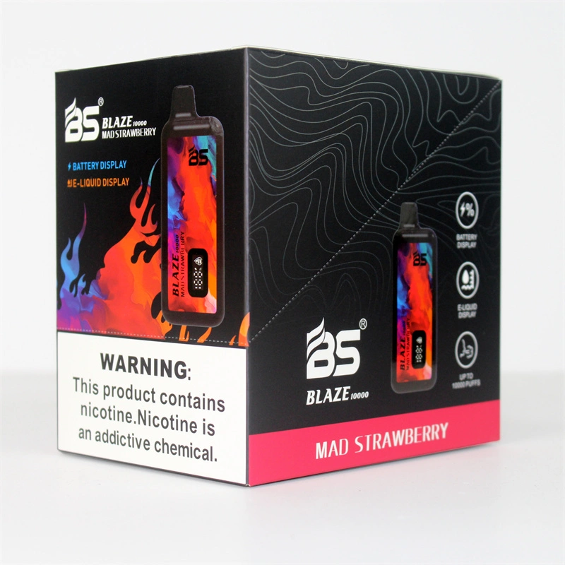 Breze BS Blaze 10000 Puffs LED Digital Screen Wholesale Vape Disposable Electronic Cigarettes Puff 10k 18ML Pod Mesh Coil 650mah Rechargeable Battery Vaper