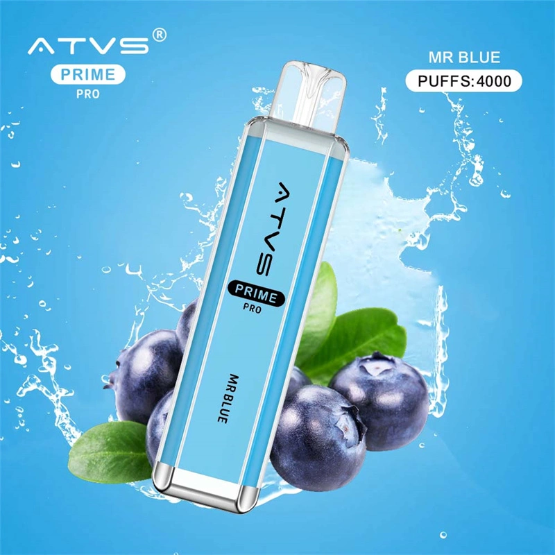 ATVS Prime Pro 4000 Puffs Wholesale Vape Disposable Electronic Cigarette 10ML Mesh Coil Pod Puff 4k 1500mah Battery Crystal Vaper Pen