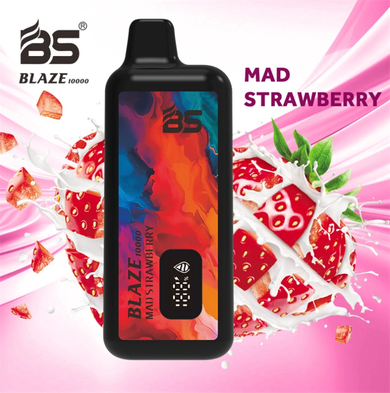 Breze BS Blaze 10000 Puffs LED Digital Screen Wholesale Vape Disposable Electronic Cigarettes Puff 10k 18ML Pod Mesh Coil 650mah Rechargeable Battery Vaper