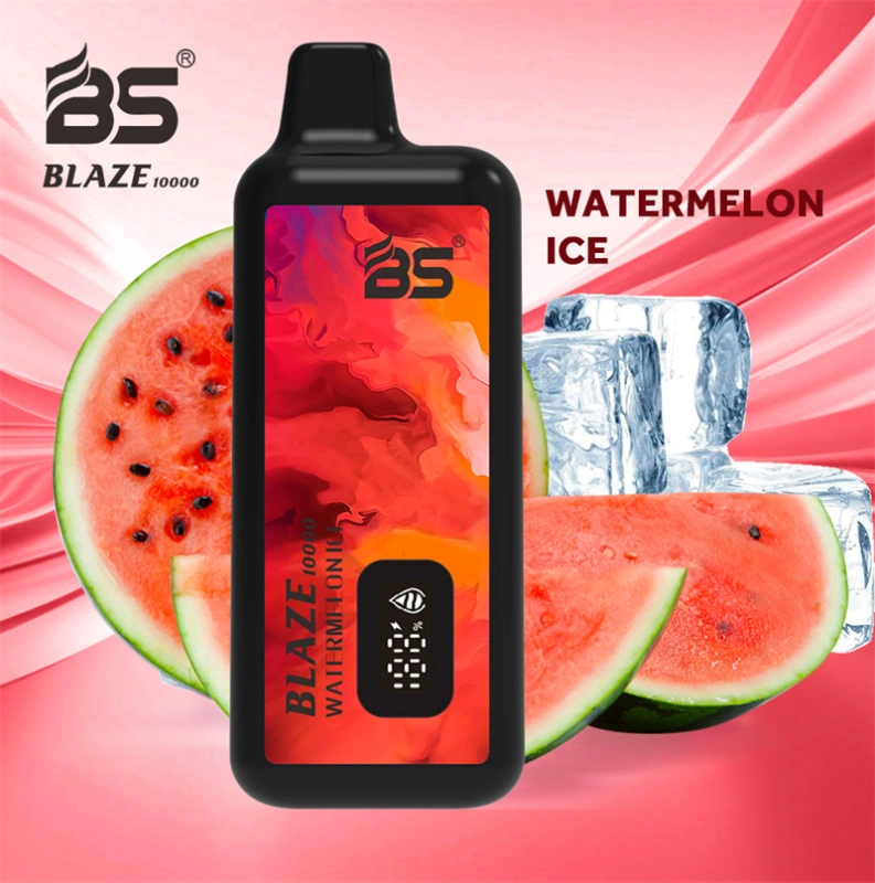 Breze BS Blaze 10000 Puffs LED Digital Screen Wholesale Vape Disposable Electronic Cigarettes Puff 10k 18ML Pod Mesh Coil 650mah Rechargeable Battery Vaper