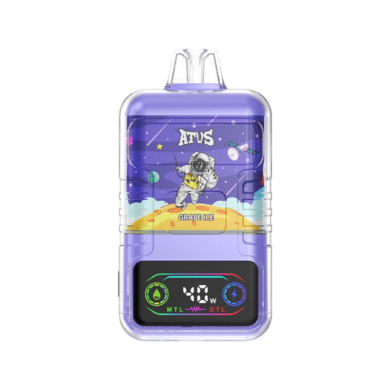 ATVS Warship 30000 Puffs Smart Screen Wholesale Vape Disposable Electronic Cigarette 30ML Dual Mesh Coil Pod Puff 30k Adjustable Airflow 1000mah Battery Vaper Shisha Flavors Pen