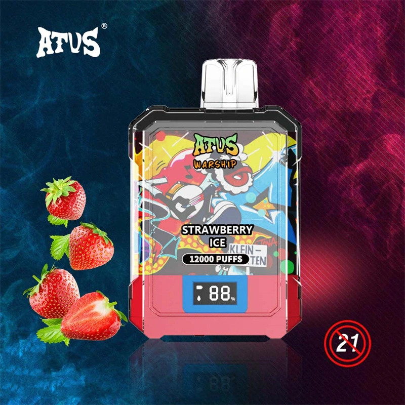 ATVS Warship 12000 Puffs Smart Screen Wholesale Disposable Vape Pod Puff 12k Adjustable Airflow