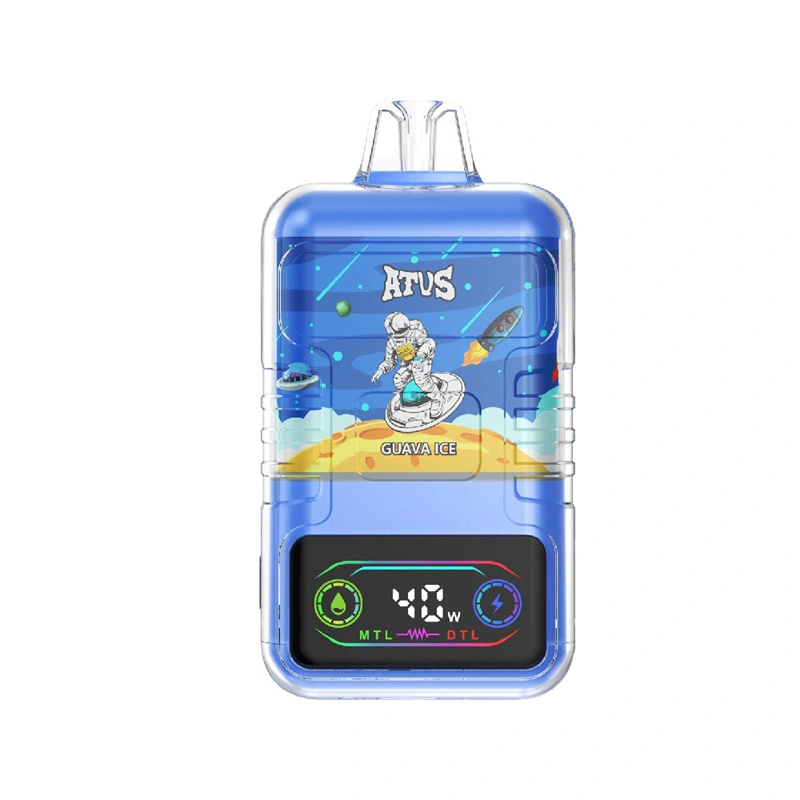 ATVS Warship 30000 Puffs Smart Screen Wholesale Vape Disposable Electronic Cigarette 30ML Dual Mesh Coil Pod Puff 30k Adjustable Airflow 1000mah Battery Vaper Shisha Flavors Pen