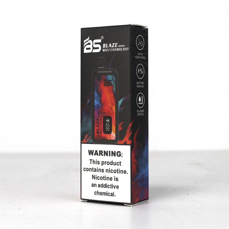 Breze BS Blaze 10000 Puffs LED Digital Screen Wholesale Vape Disposable Electronic Cigarettes Puff 10k 18ML Pod Mesh Coil 650mah Rechargeable Battery Vaper