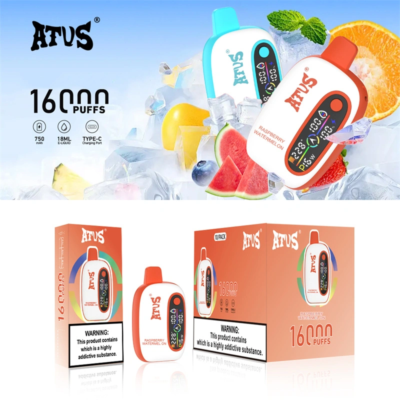 ATVS Warship 16000 Puffs Smart Screen Wholesale Disposable Vape Pod Puff 16k Adjustable Airflow