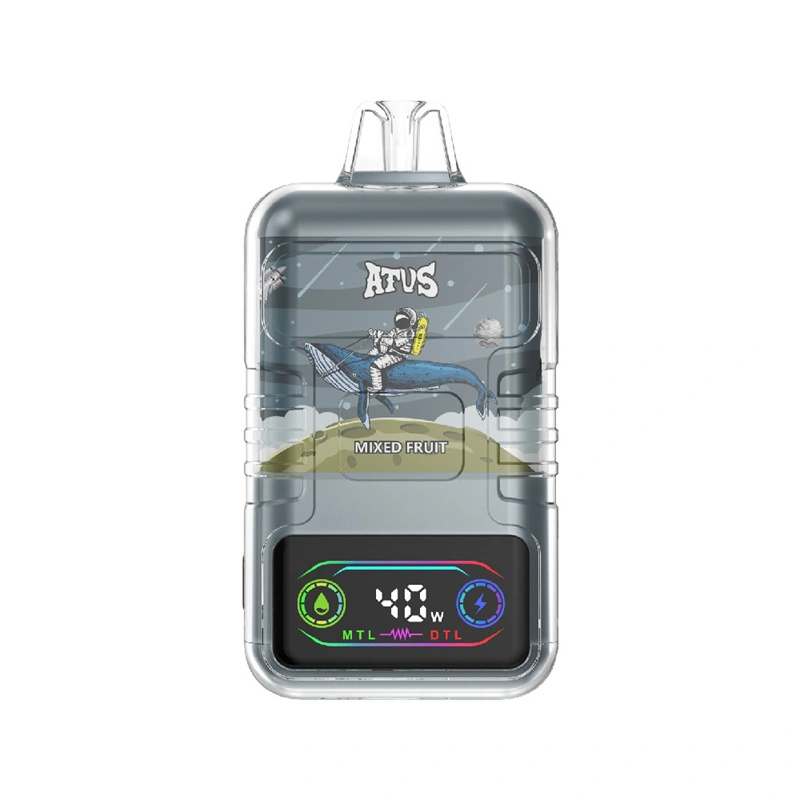 ATVS Warship 30000 Puffs Smart Screen Wholesale Vape Disposable Electronic Cigarette 30ML Dual Mesh Coil Pod Puff 30k Adjustable Airflow 1000mah Battery Vaper Shisha Flavors Pen