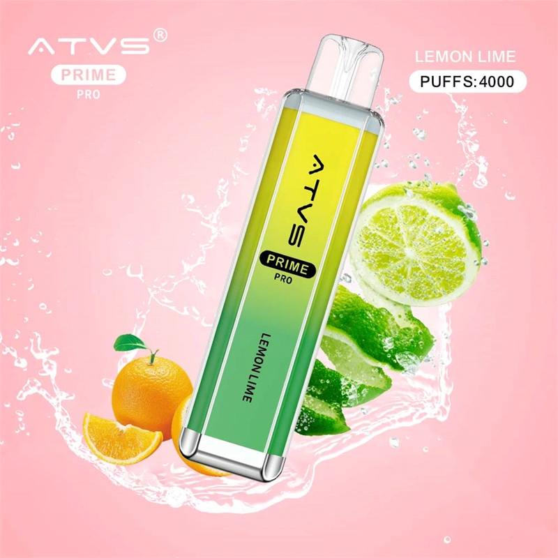 ATVS Prime Pro 4000 Puffs Wholesale Vape Disposable Electronic Cigarette 10ML Mesh Coil Pod Puff 4k 1500mah Battery Crystal Vaper Pen