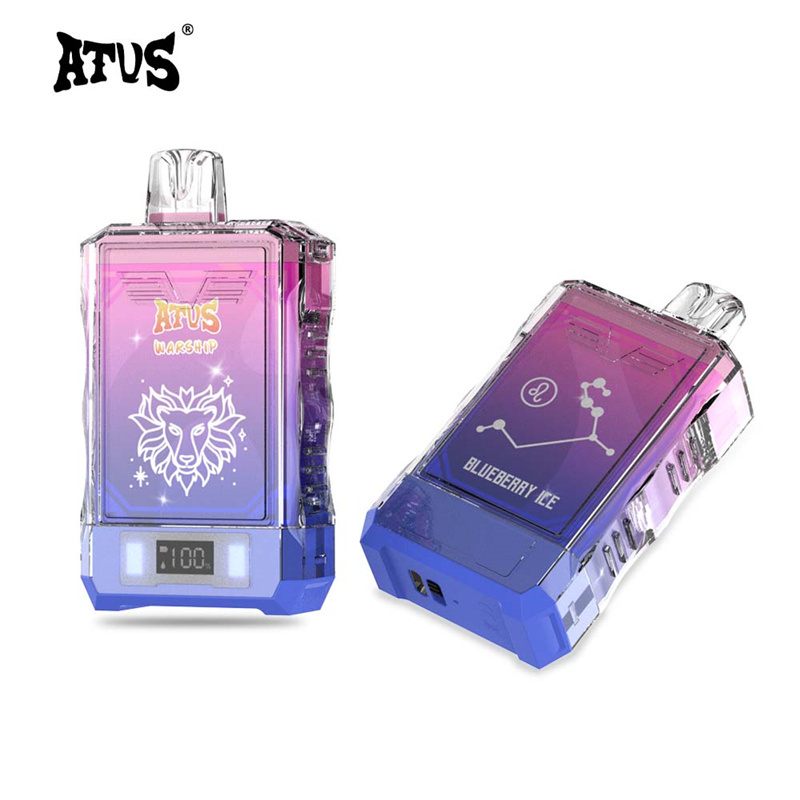 ATVS Warship 18000 Puffs Smart Screen Wholesale Vape Disposable Electronic Cigarette 25ML Dual Mesh Coil Pod Puff 18k Adjustable Airflow 750mah Battery Vaper Pen