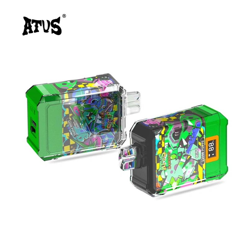 ATVS Warship 12000 Puffs Smart Screen Wholesale Disposable Vape Pod Puff 12k Adjustable Airflow