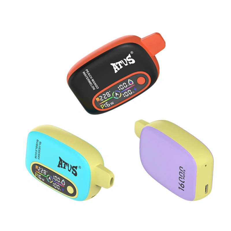 ATVS Warship 16000 Puffs Smart Screen Wholesale Disposable Vape Pod Puff 16k Adjustable Airflow