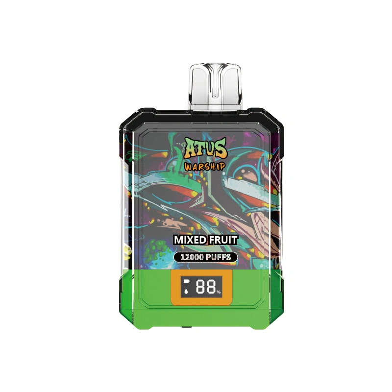 ATVS Warship 12000 Puffs Smart Screen Wholesale Disposable Vape Pod Puff 12k Adjustable Airflow